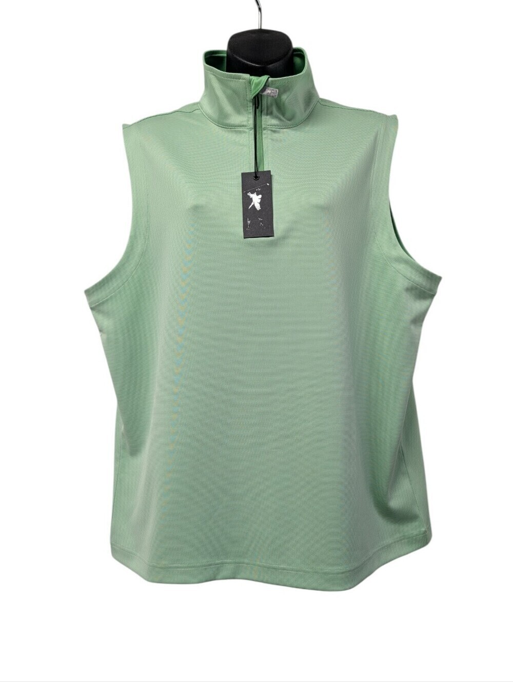 Fairway & Greene F&G Tech Green 1/4 Zip Sleeveless Golf Top Women's Medium NWT